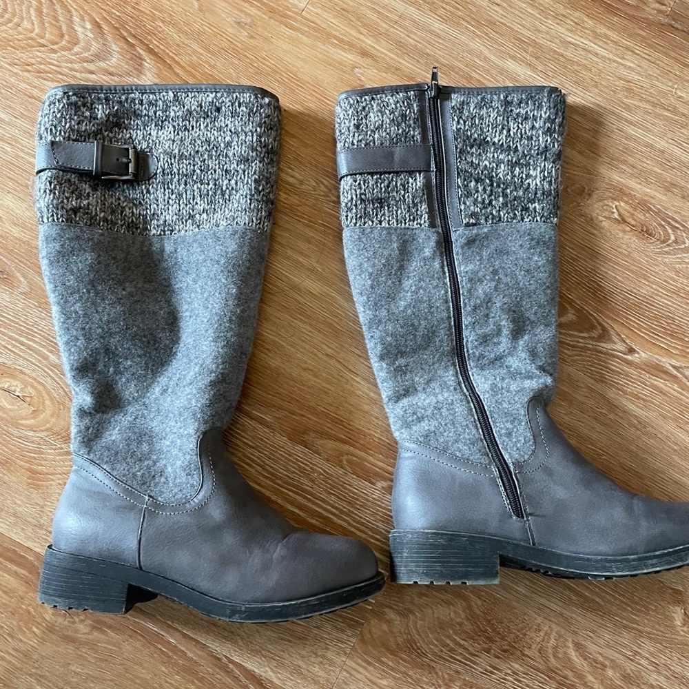 Muk Luk wide calf boots